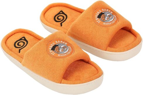 Bioworld Naruto Ichiraku Ramen Patch Women's Orange Open Toed Slipper in Saudi Arabia