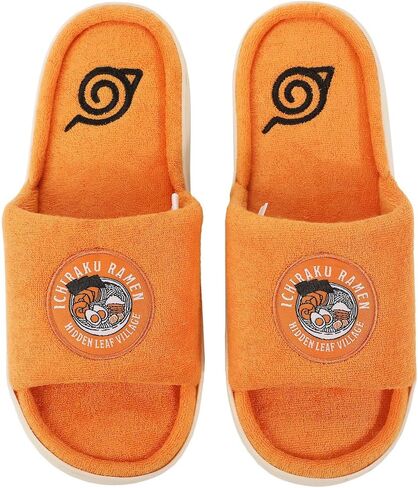 Bioworld Naruto Ichiraku Ramen Patch Women's Orange Open Toed Slipper in Saudi Arabia