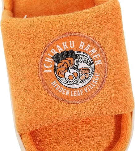Bioworld Naruto Ichiraku Ramen Patch Women's Orange Open Toed Slipper in Saudi Arabia