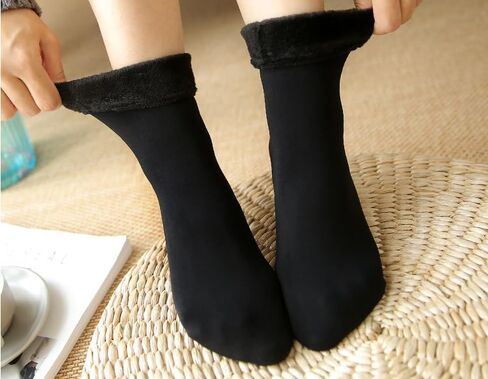 Womens Thicken Velvet Wool Sock, Home Comfortable Floor Stockings, Winter Snow Boots Socks for Women in Saudi Arabia