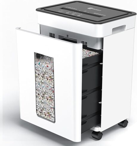 Frossvt Paper Shredder for Home Office Use, 12-Sheet Micro-Cut Paper and Credit Card, Security Level P-4, 5.3-Gallon Bin in Kuwait