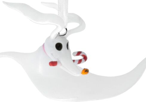 Hallmark Disney Tim Burton's The Nightmare Before Christmas Zero with Candy Cane Christmas Ornament, Gifts for Disney Fans in Saudi Arabia