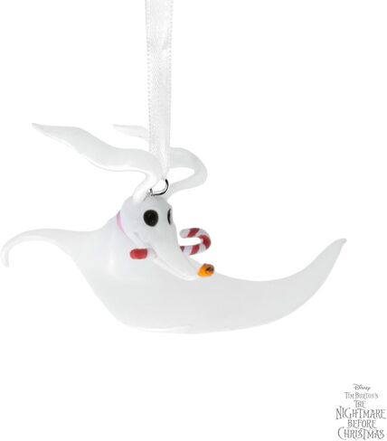 Hallmark Disney Tim Burton's The Nightmare Before Christmas Zero with Candy Cane Christmas Ornament, Gifts for Disney Fans in Saudi Arabia