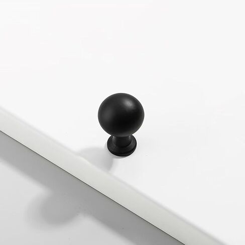 Drawer Pulls, 4PCS Solid Hardware Zinc Alloy Handles Cabinet Pulls Dresser Handle(Black,Single Hole) in Saudi Arabia