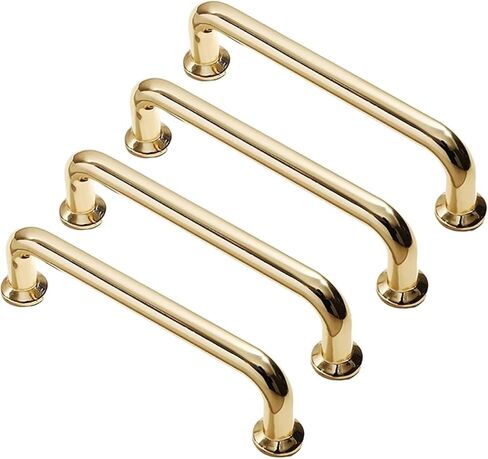 Drawer Pulls, 4PCS Solid Hardware Zinc Alloy Handles Cabinet Pulls Dresser Handle(Black,Single Hole) in Saudi Arabia