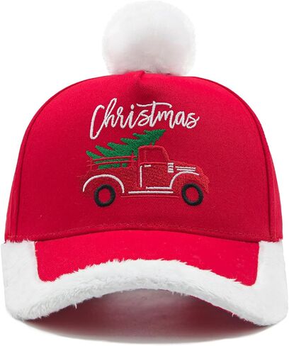 Christmas Santa Baseball Hat, Adjustable Embroidered Santa Baseball Cap Xmas Gifts for Men Women in Saudi Arabia