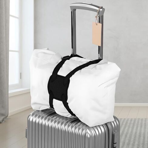Adjustable Black Elastic Bungee Luggage Straps: Ideal for Adding an Extra Bag to Your Suitcase to Simplify Travel in Saudi Arabia