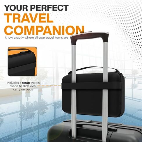 Travel Organizer Bag – Customizable Storage Pouch for Travel, Car, Gym, Golf & Everyday Essentials – Compact Multi-Purpose Organizer with Wrist Strap & Luggage Holder in Saudi Arabia