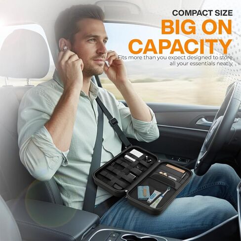Travel Organizer Bag – Customizable Storage Pouch for Travel, Car, Gym, Golf & Everyday Essentials – Compact Multi-Purpose Organizer with Wrist Strap & Luggage Holder in Saudi Arabia