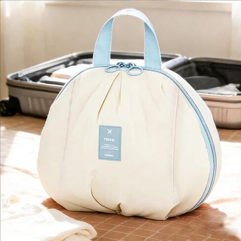 3-in-1 Travel Storage Bag - 7.8×3.5×9Inch, Multi-Compartment Luggage Organizer for Clothes/Underwear, Blue in Saudi Arabia