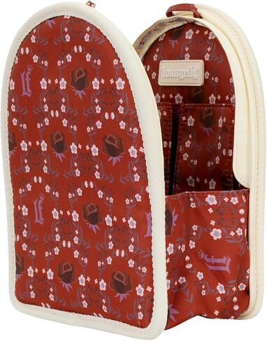 Loungefly Cream & Red Floral Light-Up Mini Backpack Insert Organizer in Saudi Arabia