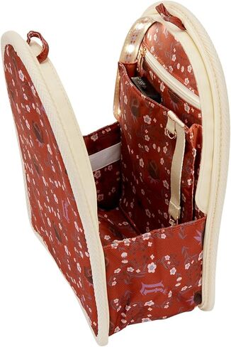 Loungefly Cream & Red Floral Light-Up Mini Backpack Insert Organizer in Saudi Arabia