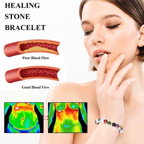 Beaded Chakra Bracelet for Women Healing Stones Yoga Balance Energy Essential Oil Jewelry for Anxiety Relief country concert trendy fashion jewelry fall fashion Boho Fashion in Saudi Arabia