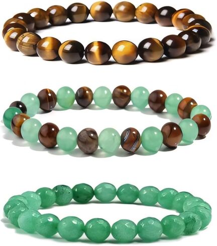 Long tiantian Crystal Money Attraction Bracelets Wealth for Women Green Jade Lucky Bracelet Beaded Tiger Eye Birthday Valentines Day Gifts in Kuwait