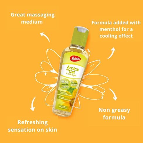 جل جالوما أرنيكا مع المنثول، جل موضعي مبرد لتهدئة آلام العضلات والمفاصل، عبوتان سعة كل زجاجة 4 أونصة سائلة in Kuwait