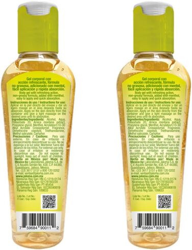 جل جالوما أرنيكا مع المنثول، جل موضعي مبرد لتهدئة آلام العضلات والمفاصل، عبوتان سعة كل زجاجة 4 أونصة سائلة in Kuwait