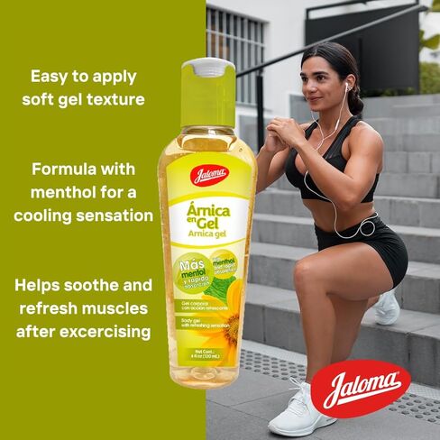 جل جالوما أرنيكا مع المنثول، جل موضعي مبرد لتهدئة آلام العضلات والمفاصل، عبوتان سعة كل زجاجة 4 أونصة سائلة in Kuwait