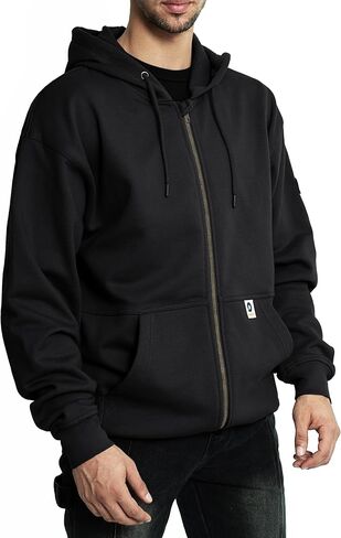 FR Hoodies for Men 10.5oz FR Sweatshirt 100% Cotton FR Pullover and Zipper Front Flame Resistant Hooded Shirts in Saudi Arabia