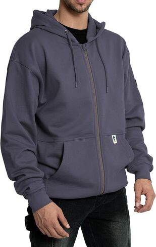 FR Hoodies for Men 10.5oz FR Sweatshirt 100% Cotton FR Pullover and Zipper Front Flame Resistant Hooded Shirts in Saudi Arabia