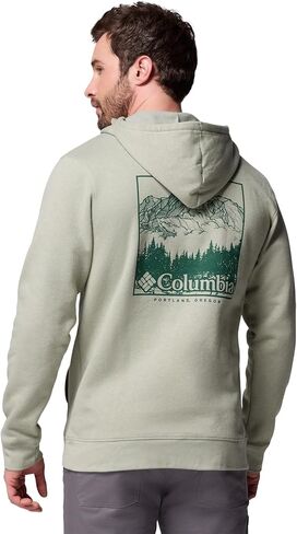 Columbia Mens Trek Graphic Hoodie, Safari/Meadowland, X-Large in Saudi Arabia