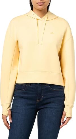 Lacoste Women's Short Cut Cotton Hoodie in Saudi Arabia