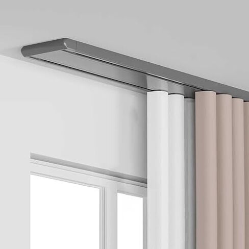 Double Row Curtain Track Silent Heavy Duty Drop Ceiling for Curtains-Room Divider,Double Ceiling Curtain Track Set - 10.2FT Black Double Rail System for Room Privacy, Ceiling Mount Curtain T in Saudi Arabia