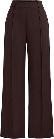 SHENHE Women's Straight High Waisted Dress Pants Wide Leg Slacks Casual Work Office Trousers in Saudi Arabia
