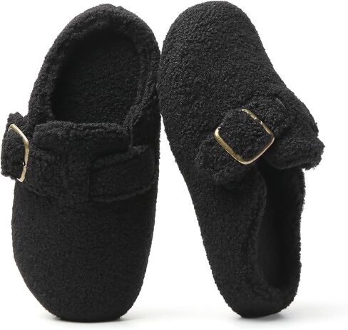 Tilocow Clogs for Women Casual Slippers Fuzzy Memory Foam Soft Shoes Ladies Slip On House Footwear in Kuwait