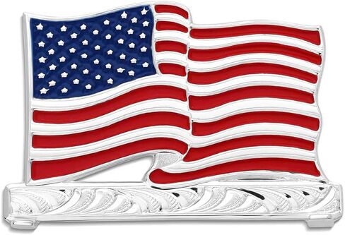 Montana Silversmiths American Patriot's Promise Hat Flag​ Designed to Be Worn on Cowboy Hat Hatband in Saudi Arabia