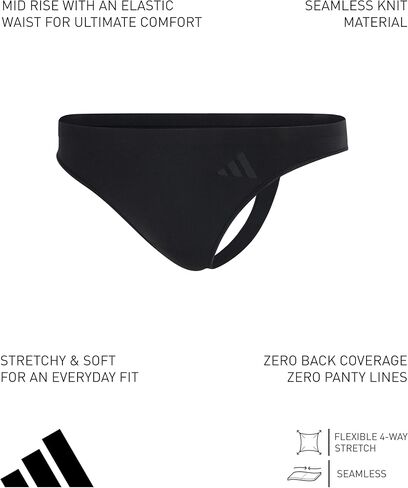 adidas womens Active Seamless Thong Underwear in Saudi Arabia