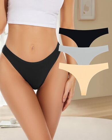 Seamless Thongs for Women No Show Thong Breathable Comfortable Panties in Saudi Arabia