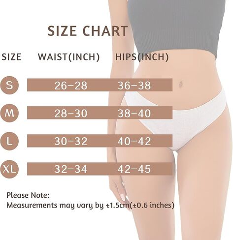 XI LIU 6 Pack Cotton Thongs for Women Comfortable Breathable Seamless Thongs for Women Soft Womens Panties in Saudi Arabia
