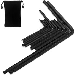 DaKuan 11 Piece Guitar Wrench Set, 4 and 5mm Martin Guitar Wrench with Storage Bags for Adjusting Electric Guitar, Electric Bass, Guitar Neck Adjustment and Other Parts, Multi Size