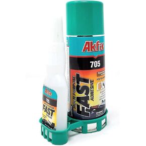 صمغ CA لاصق سريع 705 من Akfix 400 مل (3.50 أونصة) مع منشط (13.50 أونصة سائلة) [لاصق فائق الشفاف ورذاذ مسرع] in Kuwait