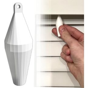 Low-Profile Universal Blind Wand Replacement Tilt Wand Knob (1, White)