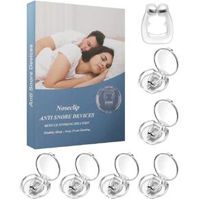 Anti Snoring Devices(6 Pack), Snore Stopper, Anti-Snoring Nose Clip Can Effectively Reduce Snoring, Snoring Solution for Improving Nighttime Sleeping & Nasal Breathing