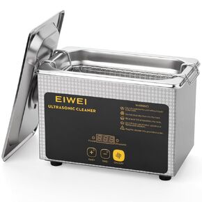 EIWEI Ultrasonic Cleaner, Jewelry Cleaner Ultrasonic Machine with Touch-Control Panel, 27oz SUS304 Tank and Degas Function for Jewelry, Ring, Circuit Board, Watch, Parts, Airbrush, Coins, Tattoo Gun
