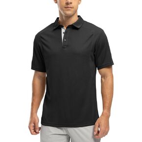 TBMPOY Men's Polo Shirts Short Sleeve UPF 50+ Quick Dry Golf Tennis Casual Performance Pique Collared Shirts