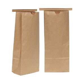 AwePackage Compostable Kraft Paper Tin Tie Bag with PLA Liner (100, 1 lbs)