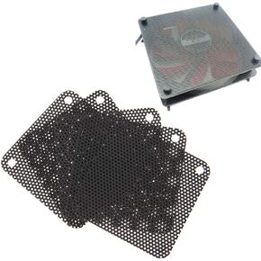 Tebatu PVC Fan Dust Filter PC Dustproof Case Cuttable Computer Mesh Cover 40mm Mesh Black
