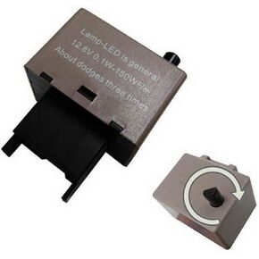iJDMTOY 8-Pin LM449 Flashing Speed Adjustable Electronic LED Flasher Assy Relay Fix Compatible with Lexus Scion Toyota LED Turn Signal Light Bulbs
