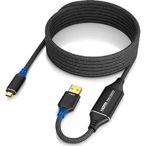 Video Capture Card, HDMI to USB, 10FT 4K 1080P 60FPS Capture for Streaming, Teaching, Video conferencing or Live Broadcasting in Kuwait