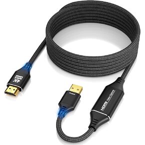 Video Capture Card, HDMI to USB, 10FT 4K 1080P 60FPS Capture for Streaming, Teaching, Video conferencing or Live Broadcasting