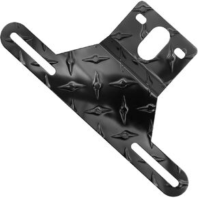 Hoypeyfiy Trailer License Plate Light Bracket Truck RV Off-Road Number Plate Light Mount Aluminum Holder (Silver 2pcs) in Saudi Arabia