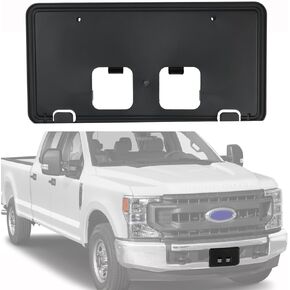 OKPARZ Replacement for Front Bumper License Plate Frame Bracket 2020-2022 Ford F250 F350 Super Duty LC3Z-17A385-AB
