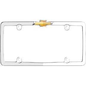 Cruiser Accessories 10437 Chevy License Plate Frame, Chrome/Gold