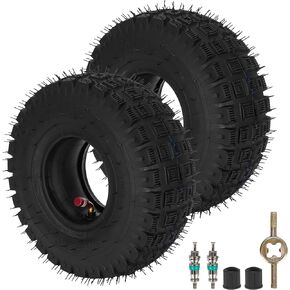 3.00-4 260 x 85 10x3 9x3.50-4 Tires and Inner Tube with TR87 Angled Valve Stem Replacement for E300 E325 Rocket Chopper Goped Bike Electric Scooter Go kart Mini Pocket Bike Set of Two
