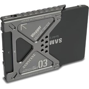 Moycse Lunchbox III Magnalium Case SATA SSD Enclosure Case in Magnalium for Sumsung 870/860 870QVO SSD Compatible with Atomos Monitors Ninja V, Ninja Flame, Ninja Inferno Shogun Inferno in Kuwait