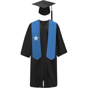 SNUWITH Somalia Flag Graduation Sash/Stole/Scarf 180X13CM Double Sided for Study Aboard International Students Graduation Decoration Item Gift