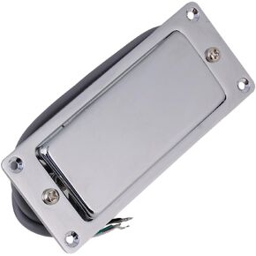 Lovermusic 92x37mm Silver Mini Double Coil Humbucker Electric Guitar Pickup Closed Guitar Accessories